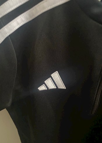 Erkek Çocuk Adidas Siyah Fermuarlı Sweatshirt - Görsel 4