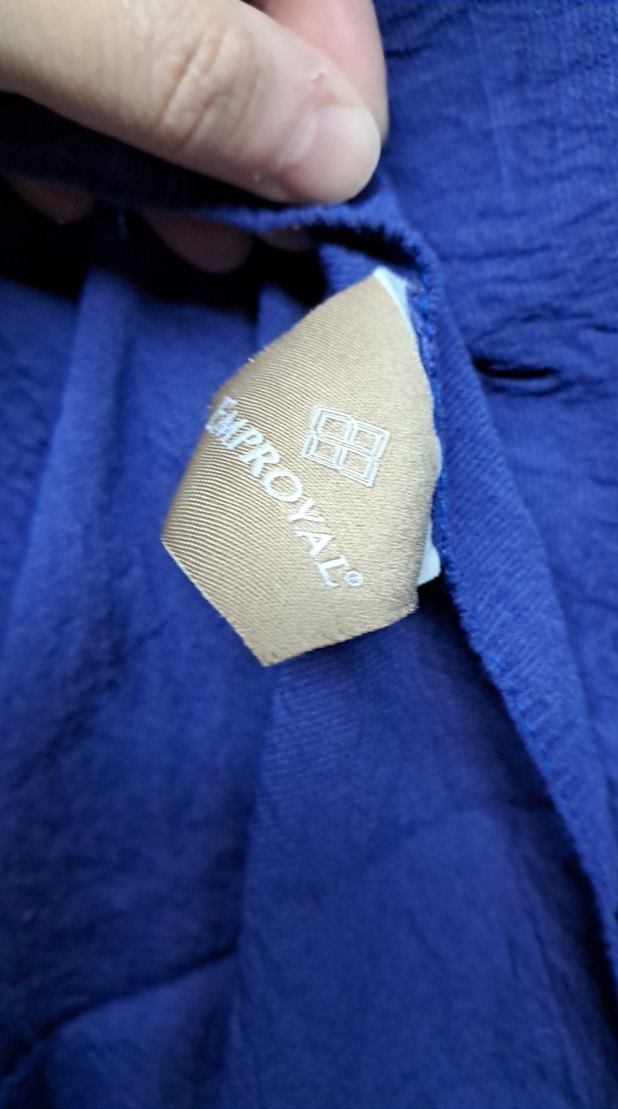 Lacivert  Drapeli Kadın Şal - Görsel 3