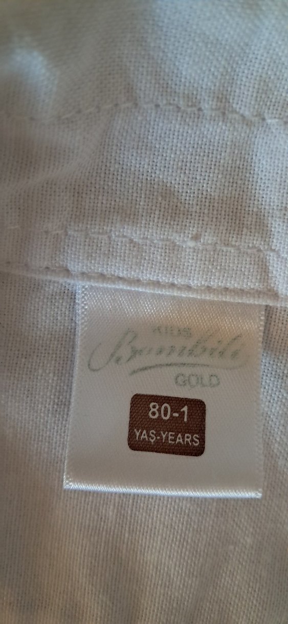 Düğmeli Beyaz Bebek Uzun Kollu Tulum - Görsel 2