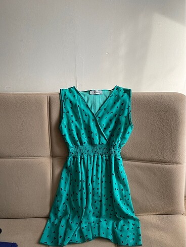 Yeşil Mini Elbise