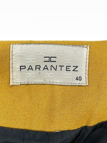 40 Beden sarı Renk Parantez Blazer %70 İndirimli.