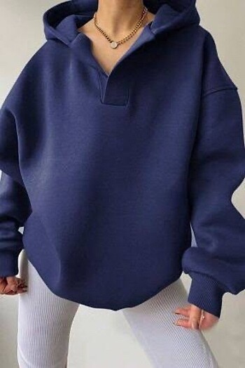 Düğmeli Sweatshirt