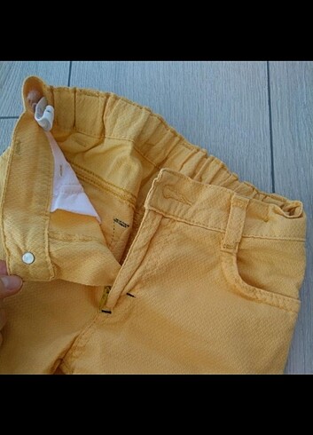 5 Yaş Beden sarı Renk Yazlık Erkek Pantolon