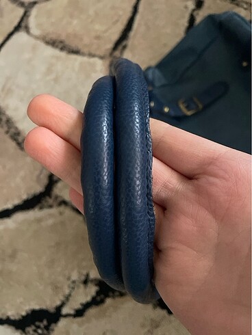  Beden mavi Renk Kot görünümlü kol çantası