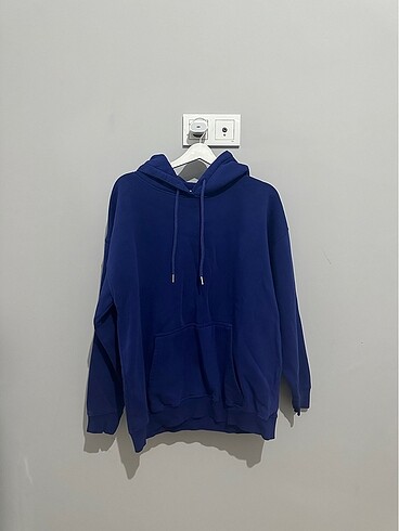 Lacivert Oversize Sweatshirt (Saks Mavisi)