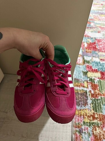 38 Beden pembe Renk Orijinal Adidas spor ayakkabı