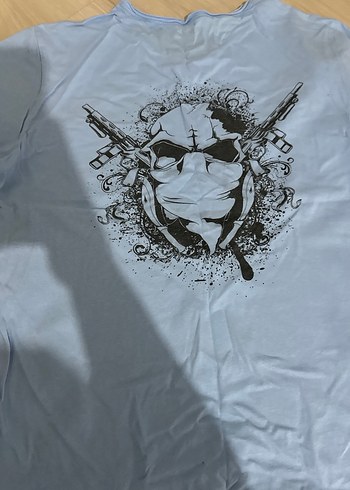 Erkek Siyah Pamuklu Baskılı Rock Tişört 8 adet tshirt - Görsel 8