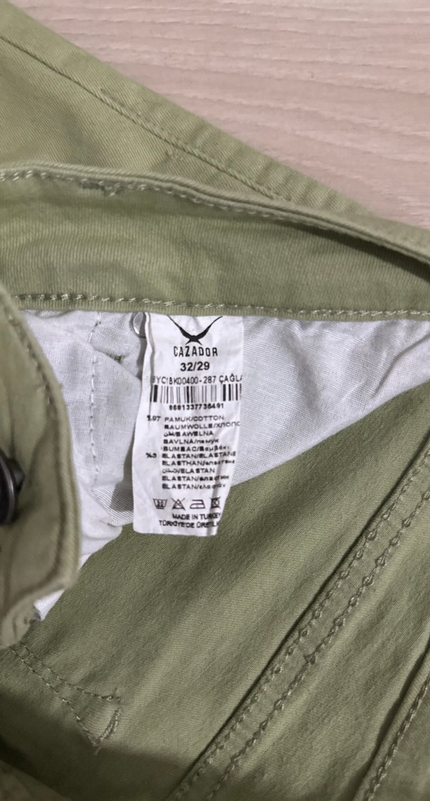 Erkek Haki Normal Kesim Pantolon - Görsel 3