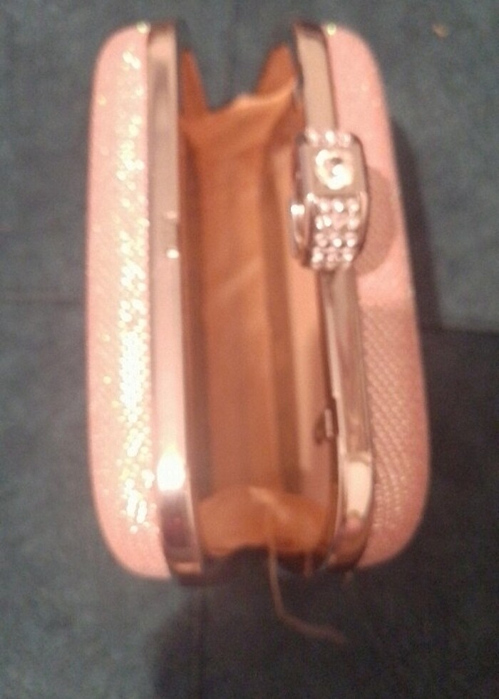 Küçük simli el çantası  - Görsel 3