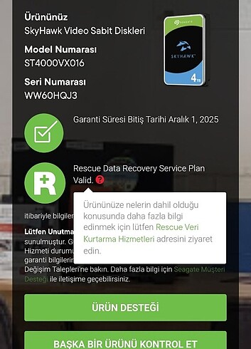 Beden 4TB SEAGATE Skyhawk 3.0 HDD SIFIR ÜRÜN