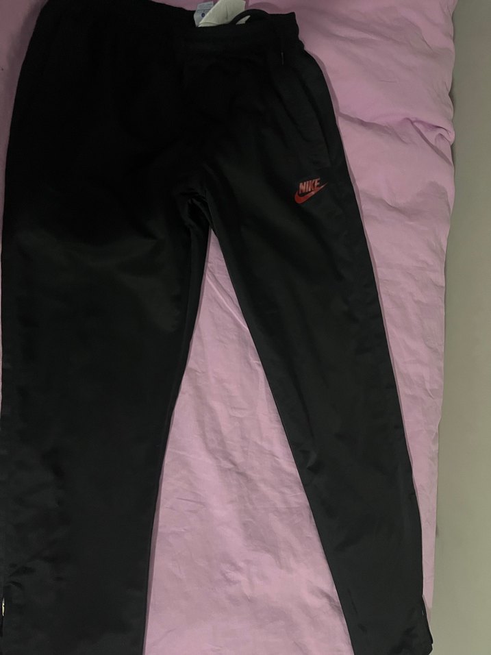 Nike Siyah Fermuarlı Unisex eşofman altı - Görsel 2