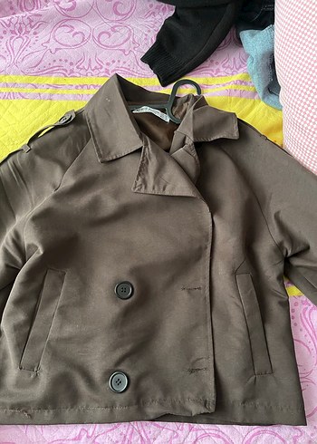 Düğmeli Kahverengi Midi Trençkot - Görsel 2