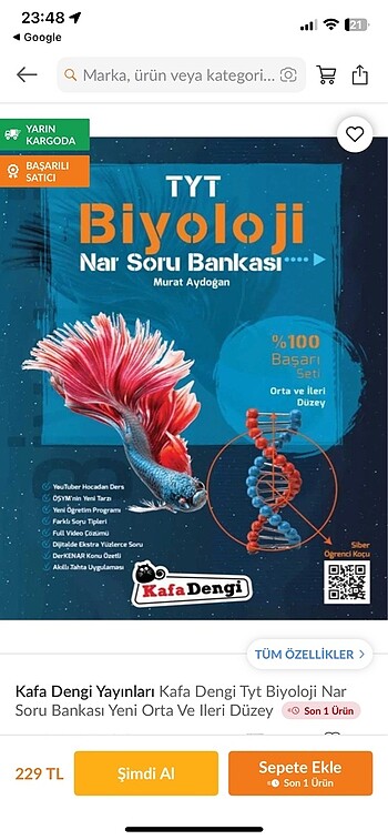  Kafa dengi tyt biyoloji nar soru bankası