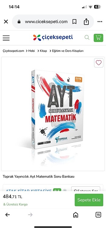 Ayt matematik soru bankası toprak yayıncılık