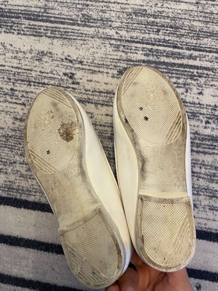 Beyaz Fiyonk Detaylı Kız Babet 32 numara - Görsel 5