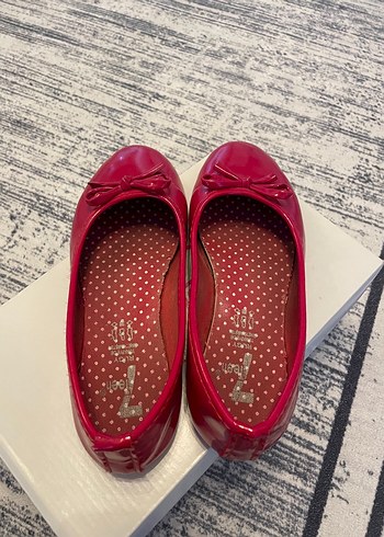 Kız Çocuk Kırmızı Fiyonklu Babet - Görsel 6