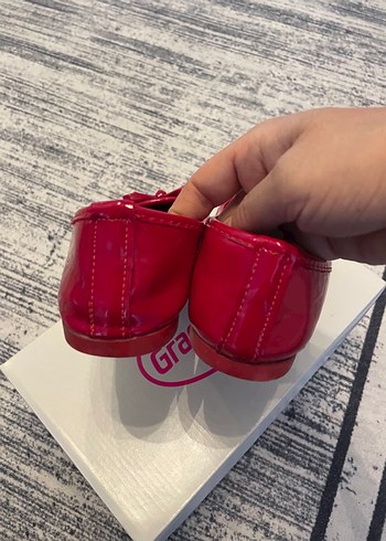 Kız Çocuk Kırmızı Fiyonklu Babet - Görsel 5