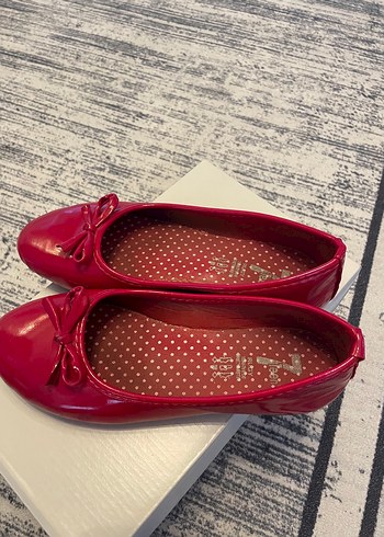 Kız Çocuk Kırmızı Fiyonklu Babet - Görsel 7