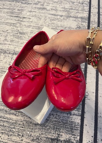 Kız Çocuk Kırmızı Fiyonklu Babet - Görsel 4