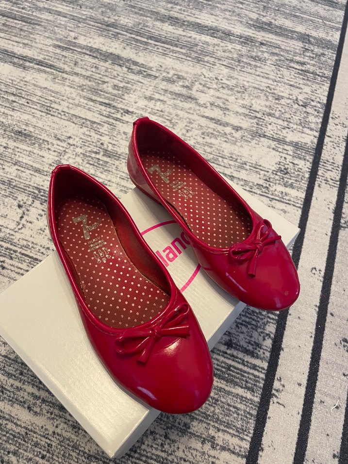 Kız Çocuk Kırmızı Fiyonklu Babet - Görsel 2