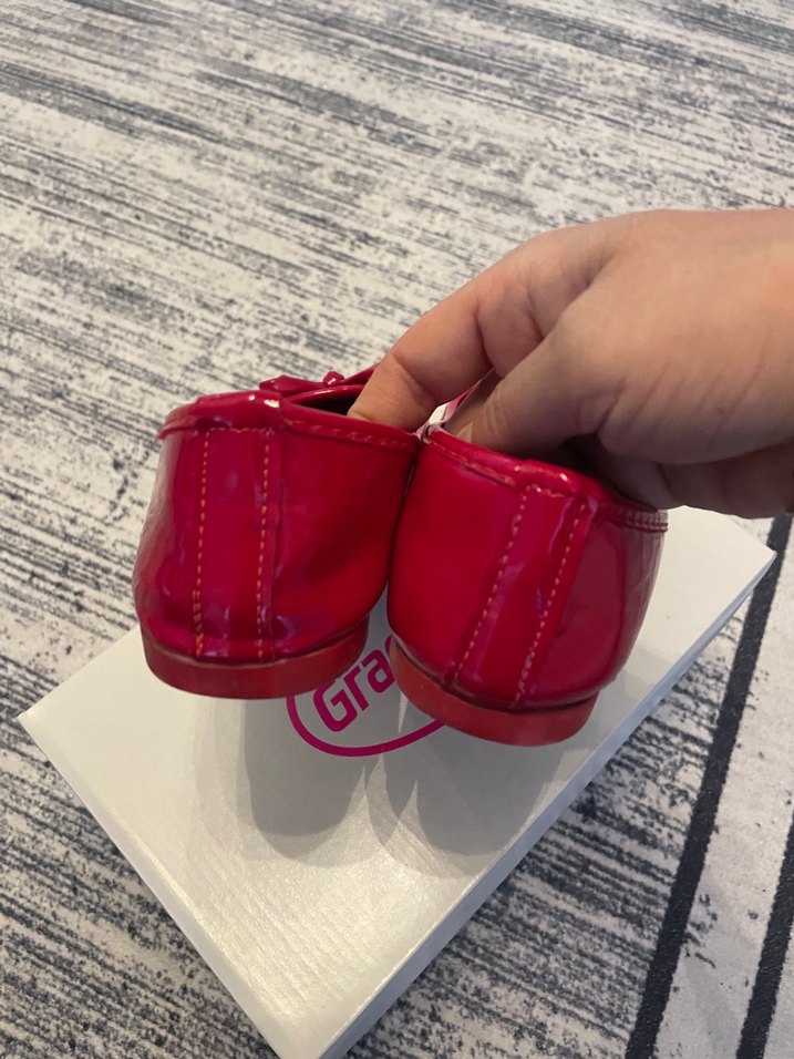 Kız Çocuk Kırmızı Fiyonklu Babet - Görsel 5