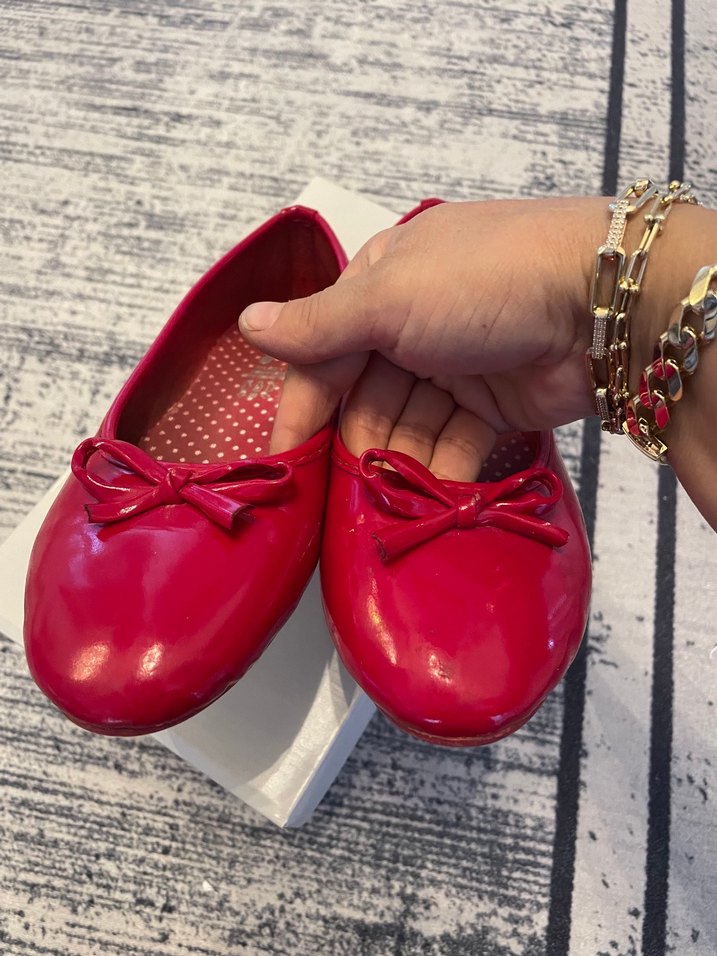 Kız Çocuk Kırmızı Fiyonklu Babet - Görsel 4