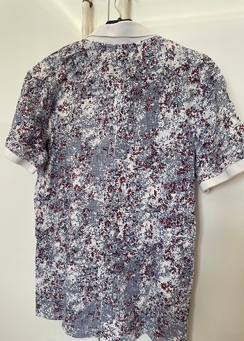 Düğmeli Erkek Polo Tişört Gri Bordo - Görsel 3