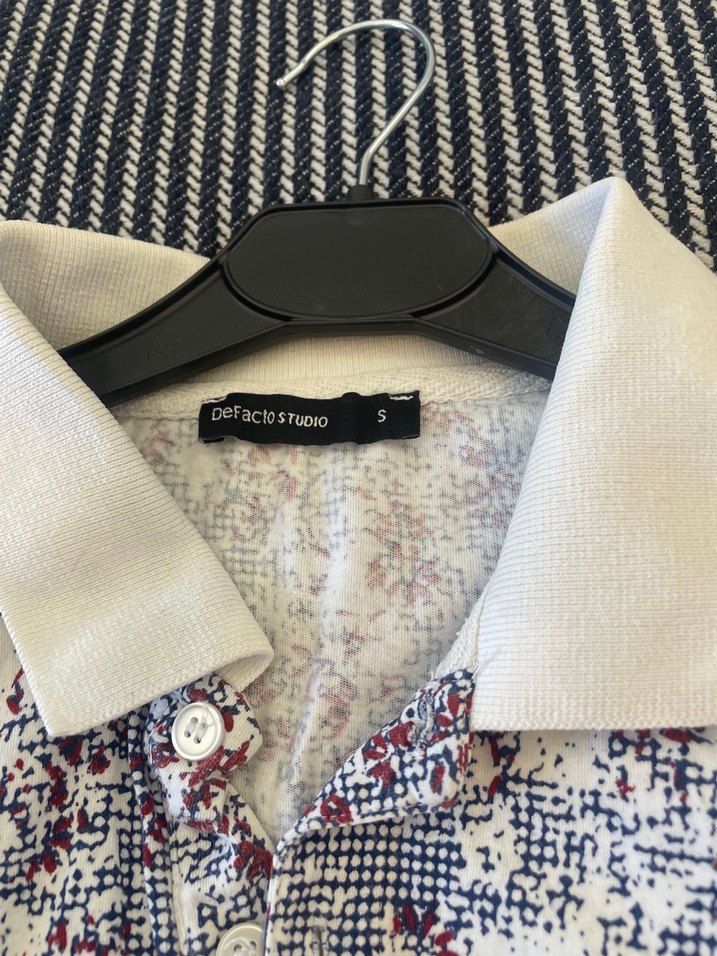 Düğmeli Erkek Polo Tişört Gri Bordo - Görsel 5