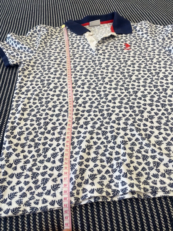 Erkek Baskılı Kısa Kollu Polo Tişört - Görsel 2