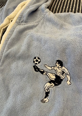 Kapüşonlu Erkek Çocuk Bornoz - Görsel 6