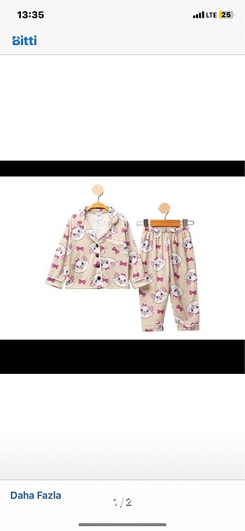 Kız çocuk pijama takımı