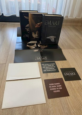 Aslı Arslan - Emare Roman Seti (ciltli,3 poster,3kart)