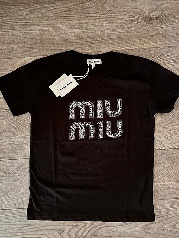 Miu miu siyah tshirt