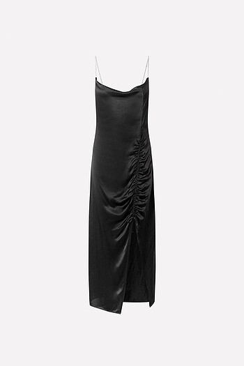 Zara Siyah uzun elbise