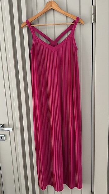 Massimo dutti pembe elbise