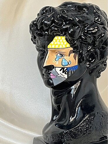 Mudo Concept El boyaması pop art davut heykel