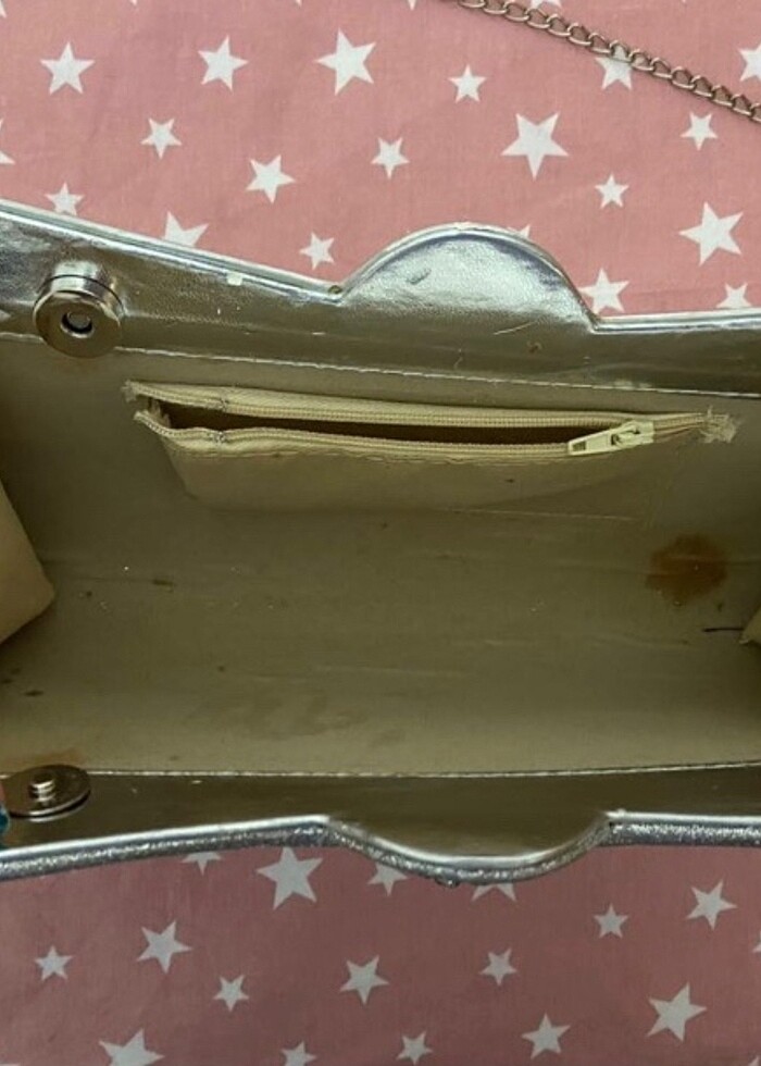 Gümüş Abiye Çanta - Görsel 4