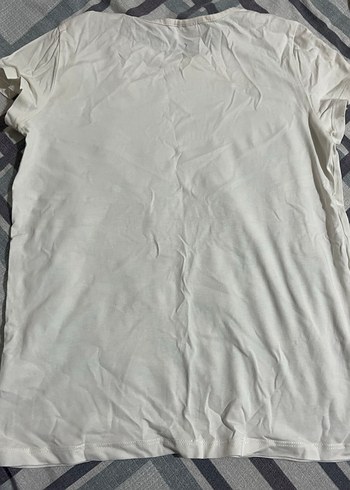 Nakışlı Beyaz Kadın Bohem Tişört - Görsel 2