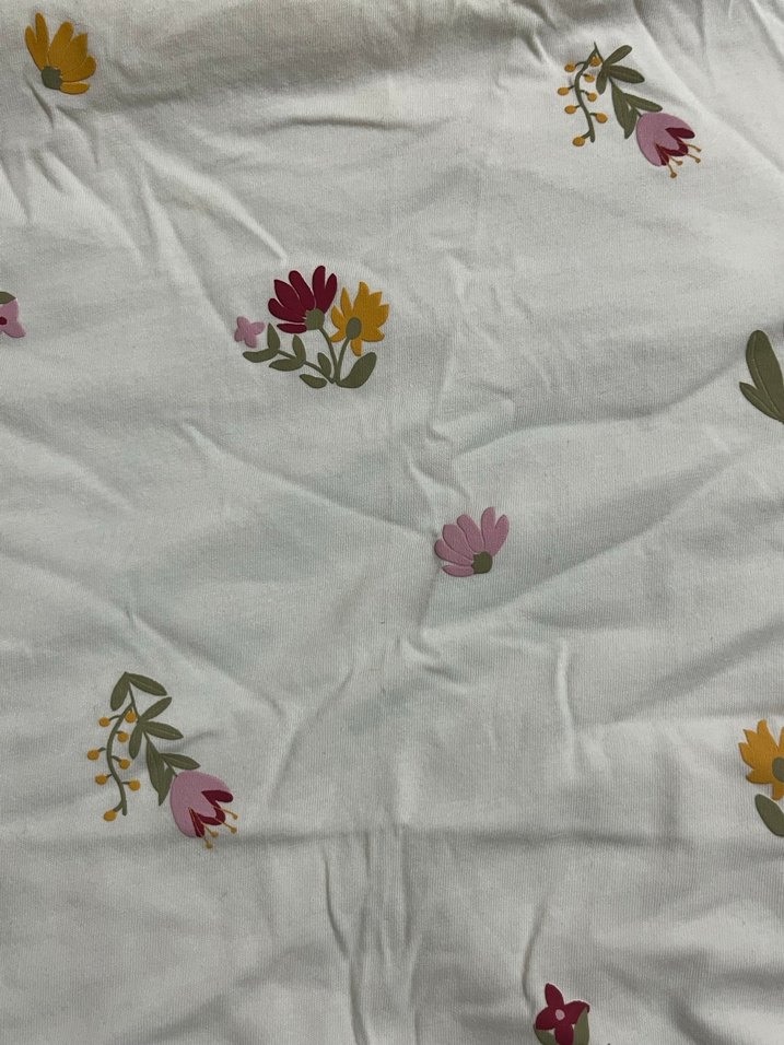 Nakışlı Beyaz Kadın Bohem Tişört - Görsel 4