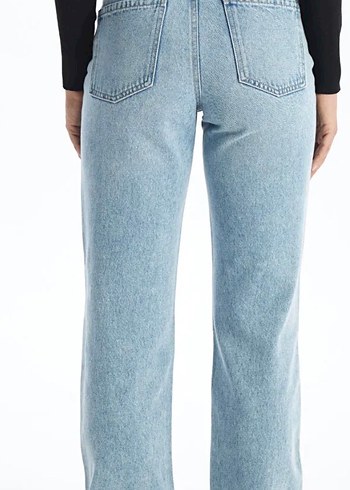 Mavi Pastel Midi Kadın Denim Pantolon - Görsel 2