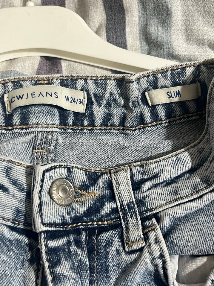 Mavi Pastel Midi Kadın Denim Pantolon - Görsel 5