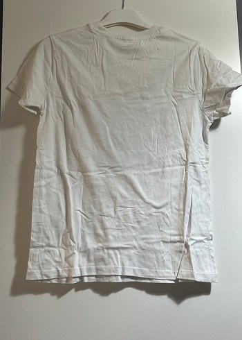 Bohem Desenli Kadın Beyaz Tişört - Görsel 2