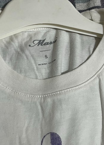 Bohem Desenli Kadın Beyaz Tişört - Görsel 3