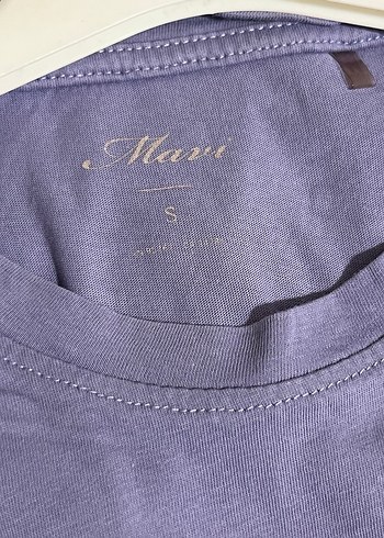 Mor Baskılı Bohem Kadın Tişört - Görsel 3