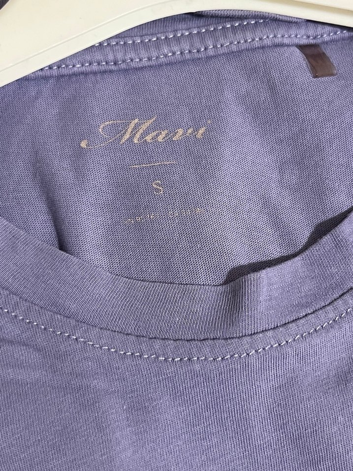 Mor Baskılı Bohem Kadın Tişört - Görsel 3