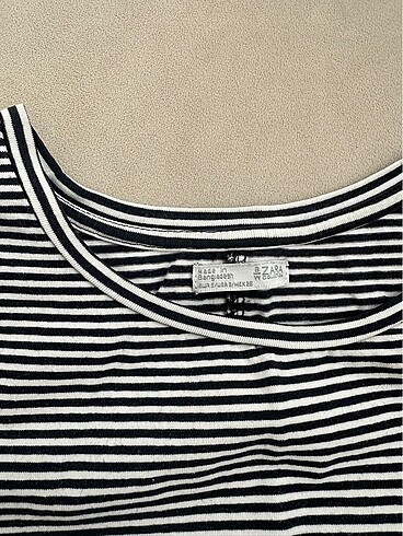 Zara çizgili üst - Görsel 2