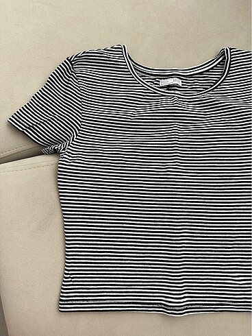 Zara çizgili üst - Görsel 3