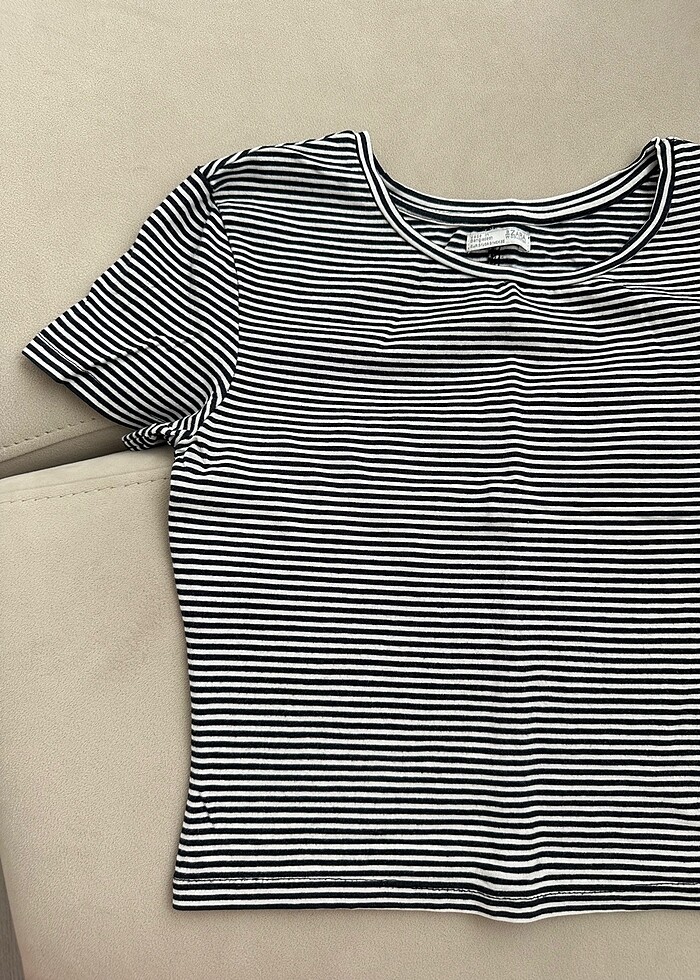 Zara çizgili üst - Görsel 3
