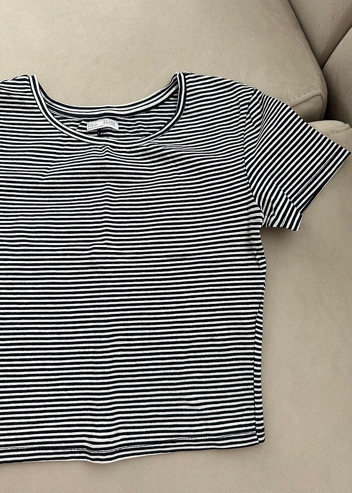 Zara çizgili üst - Görsel 4