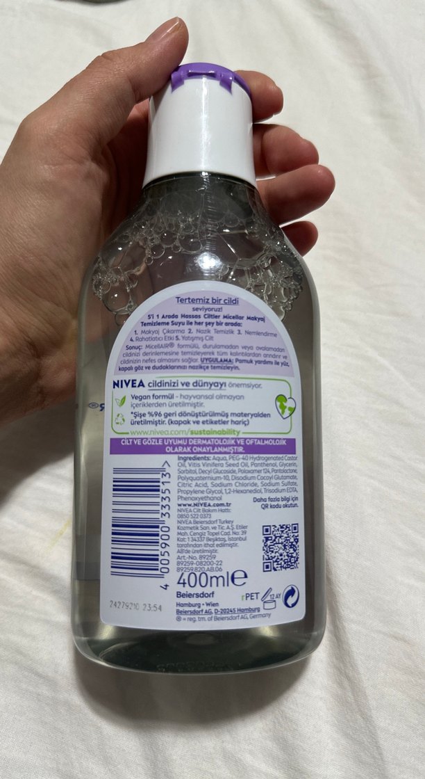 Nivea 5in1 Micellar Water Makyaj Temizleme Suyu 400 ml - Görsel 2